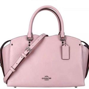 *SOLD* Coach Drew Pink Blossom Grain Leather Satchel (F67711)
